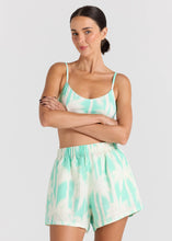 Load image into Gallery viewer, Palms 100% Linen Slit Short - Mint
