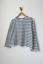 Load image into Gallery viewer, LE BON SHOPPE SAILOR TOP - BLUE STRIPE ON CREAM
