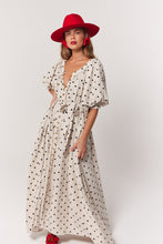 Load image into Gallery viewer, La Bohème Girls Camilla Maxi Dress Oat Polka
