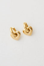 Load image into Gallery viewer, GIMME LISA PUFFY HEART EARRINGS (GOLD)
