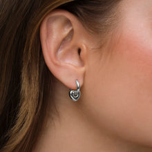 Load image into Gallery viewer, GIMME Lisa Puffy Heart Earrings (Mini) - Silver
