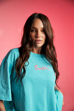Load image into Gallery viewer, SABBI THE VERY OVERSIZED STANDOUT TEE - FLURO BLUE
