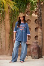 Load image into Gallery viewer, SABBI THE VERY OVERSIZED TEQUILA MADE ME DO IT TEE - BLUE
