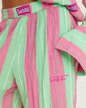 Load image into Gallery viewer, SABBI THE MEXICOLA PANTS - POP STRIPE GREEN
