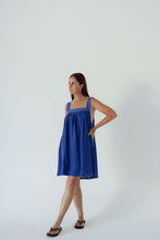 Load image into Gallery viewer, JUNO MINI SLIP DRESS - COBALT
