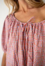 Load image into Gallery viewer, BARE ROAD - CHLOE DRESS in Lilac Orange Seersucker
