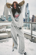 Load image into Gallery viewer, SABBI THE BE HAPPY LEOPARD LONG SLEEVE TEE
