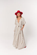 Load image into Gallery viewer, La Bohème Girls Camilla Maxi Dress Oat Polka
