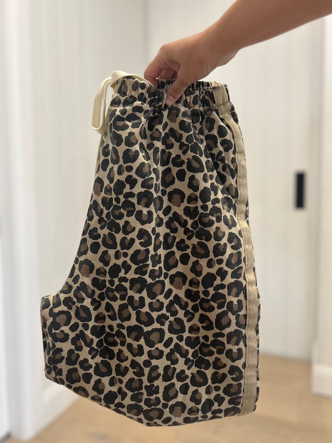 Leopard Racer Pants