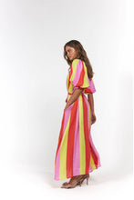 Load image into Gallery viewer, La Bohème Girls Camila Maxi Dress Candy Stripe
