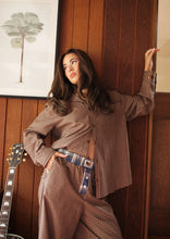 Load image into Gallery viewer, FAR MER. By Whitney COCKY PLAID BOYFRIEND BUTTON-UP
