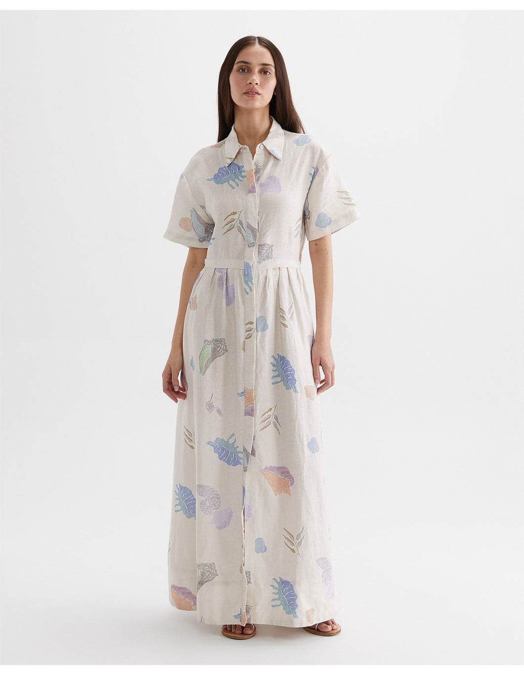 jag shirt dress JAG Sojourn Shirt Printed Maxi Dress Size S