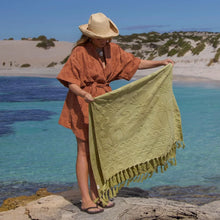 Load image into Gallery viewer, Solstice Matcha Beach Towel
