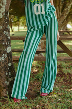 Load image into Gallery viewer, SABBI THE KNIT STRIPE BEACH PANTS - GREEN STRIPE
