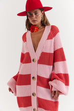 Load image into Gallery viewer, La Bohème Girls Elsie Knit Cardigan Candy Stripe
