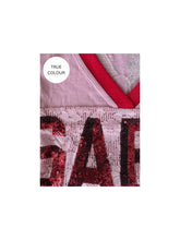 Load image into Gallery viewer, SABBI THE LACE VARSITY JERSEY- PINK

