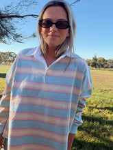Load image into Gallery viewer, Peter Bill The Felicity Jersey Pink and Blue
