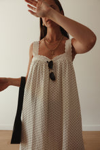 Load image into Gallery viewer, JUNO SLIP DRESS - OFF WHITE POLKA DOT
