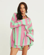 Load image into Gallery viewer, SABBI THE DON JULIO SHIRT - POP STRIPE GREEN
