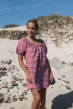 Load image into Gallery viewer, The Betty Dress | Striped Red + Blue
