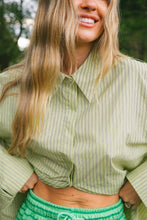 Load image into Gallery viewer, CRACKER DAY ELECTRIC STRIPE SHIRT - LIME

