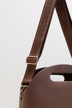 Load image into Gallery viewer, NIM SHOULDER STRAP - COCOA MONO + GOLD

