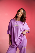 Load image into Gallery viewer, SABBI THE VERY OVERSIZED STANDOUT TEE - FLURO VIOLET

