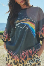 Load image into Gallery viewer, SABBI THE VERY OVERSIZED FLAMING PRISM TEE - BLACK
