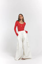 Load image into Gallery viewer, La Bohème Girls Ezra Pant Denim Cloud
