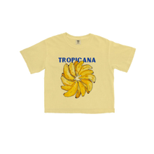 Load image into Gallery viewer, Tropicana Banana Tee Butter | Boxy Crop
