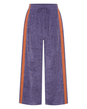 Load image into Gallery viewer, La Bohème Girls Viva Terry Pant Grape + Orange
