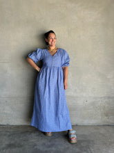 Load image into Gallery viewer, The Margaux Dress | Gingham Cobalt
