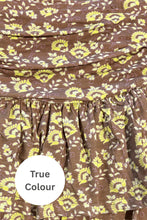 Load image into Gallery viewer, SABBI THE SEAS THE DAY RA-RA SKIRT - MOCHA
