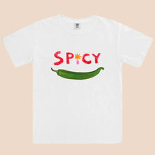 Load image into Gallery viewer, Maku Spicy T-Shirt White | Boxy Crop
