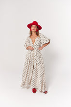 Load image into Gallery viewer, La Bohème Girls Camilla Maxi Dress Oat Polka
