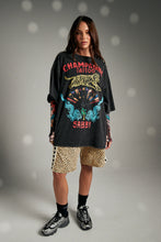 Load image into Gallery viewer, SABBI CHAMPANGE TATTOO TEE - BLACK
