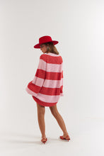Load image into Gallery viewer, La Bohème Girls Elsie Knit Cardigan Candy Stripe
