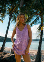Load image into Gallery viewer, Mai Tai V Tunic Towelling Dress - Lilac
