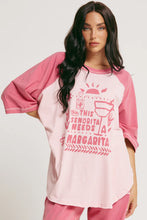 Load image into Gallery viewer, SABBI THE RAGLAN MARGIE TEE - PINK
