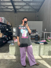 Load image into Gallery viewer, SABBI NO DRAMA LLAMA TEE - BLACK ACID WASH
