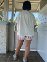 Load image into Gallery viewer, Puglia Shorts White/Red Stripe
