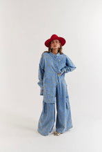 Load image into Gallery viewer, La Bohème Girls Ezra Pant Denim Hearts
