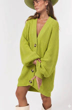 Load image into Gallery viewer, La Boheme Girls Elsie Cardigan Limited Edition Matcha
