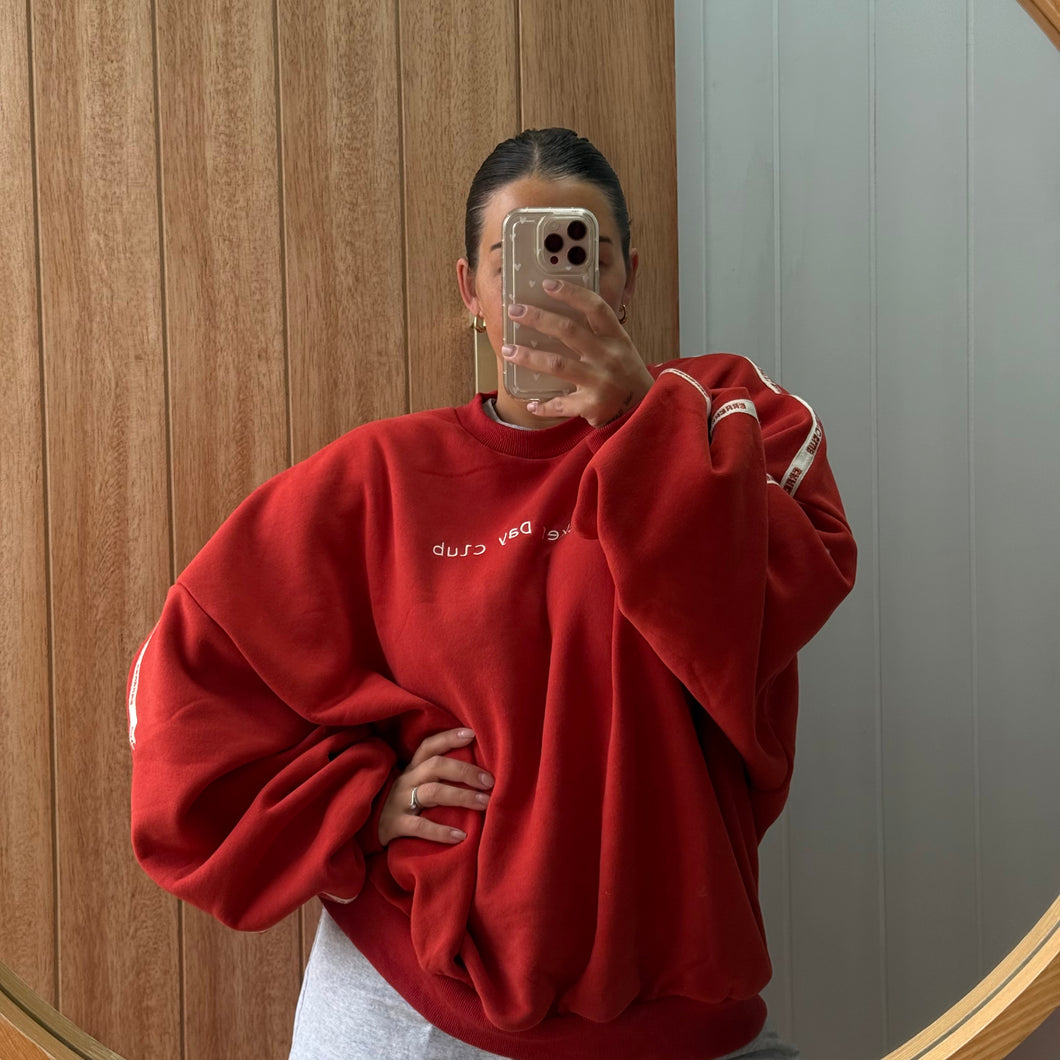 Cracker Day Club - CLOUD RACER SWEATER RED
