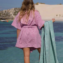 Load image into Gallery viewer, Solstice Lilac Towelling Robe
