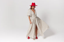 Load image into Gallery viewer, La Bohème Girls Camilla Maxi Dress Oat Polka
