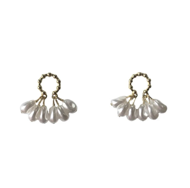 AUDREY EARRINGS // PEARL BEADS WITH GOLD
