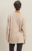 Load image into Gallery viewer, Mineral Washed Drop Shoulder Long Sleeve T-Shirt
