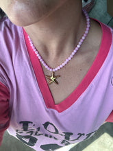 Load image into Gallery viewer, STARFISH NECKLACE // PINK ROUND
