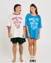 Load image into Gallery viewer, SABBI THE VERY OVERSIZED GREEN FLAG TEE - BLUE
